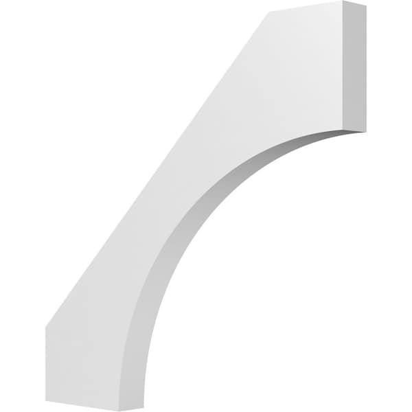 Ekena Millwork 3 1/2-in. W x 36-in. D x 36-in. H Westlake Architectural Grade PVC Knee Brace BRCP035X36X36WTL - main